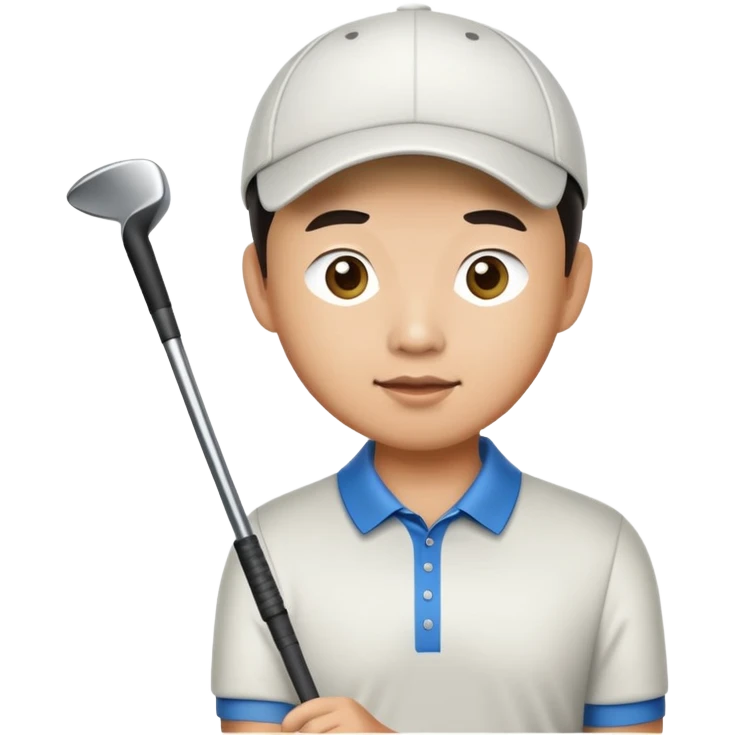 Kenny Wong playing golf emoji
