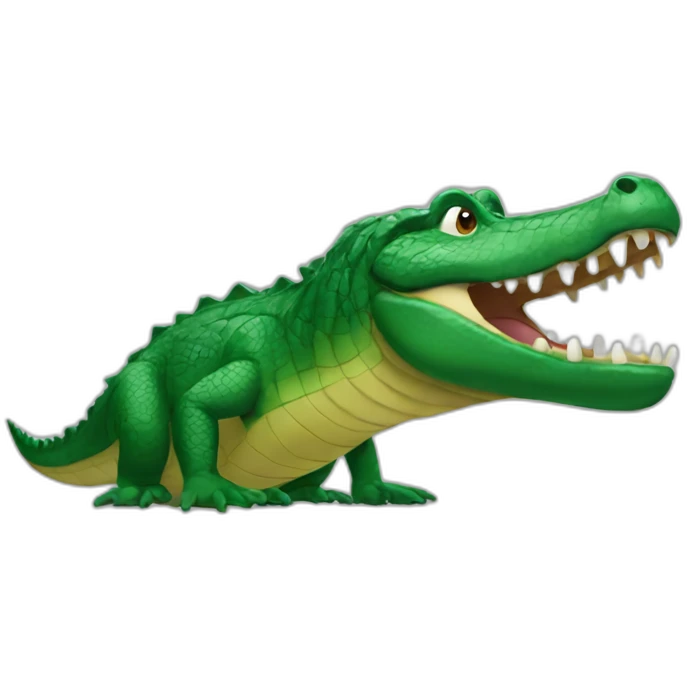 Crocodilesuperhero emoji