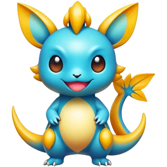 Cool chibi Fakémon-creature emoji