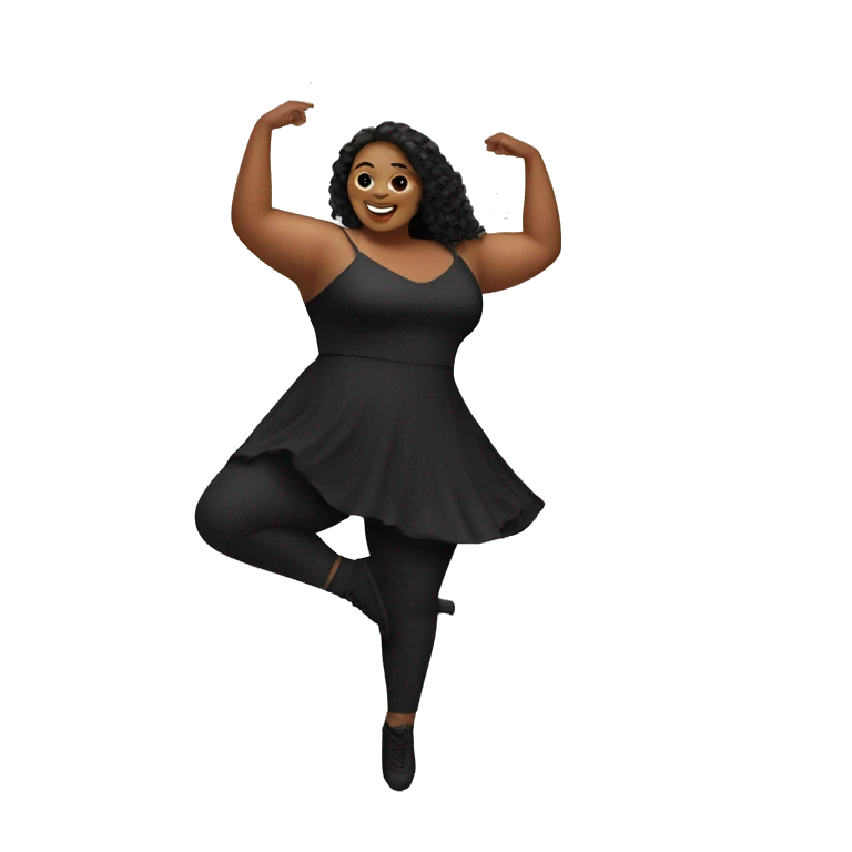 Plus size dancer emoji