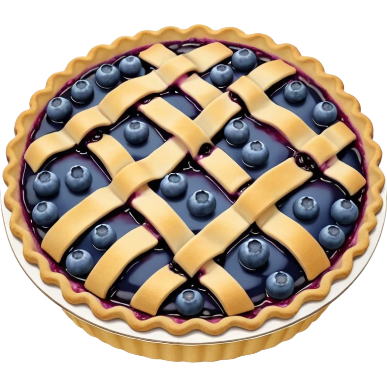 Сделай эмодзи черничного пирожка emoji