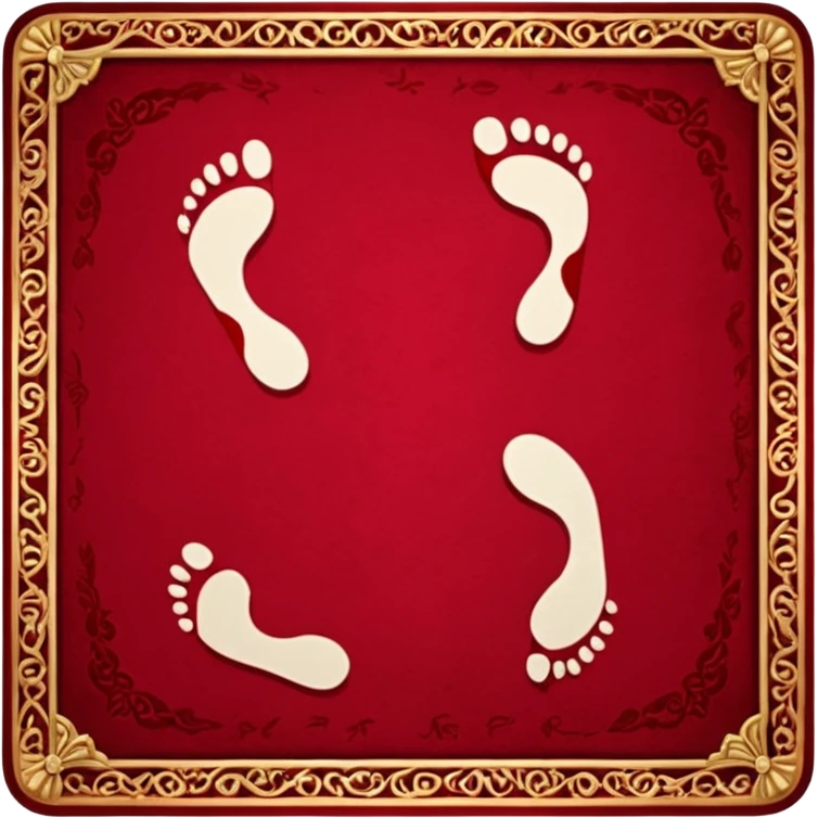 Footprints blood on carpet make sure it is in royal room  emoji