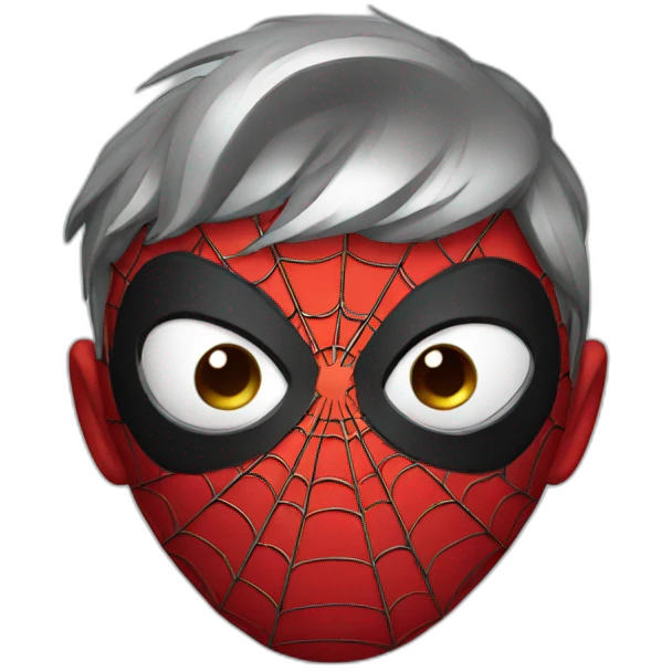 Sad spider man emoji