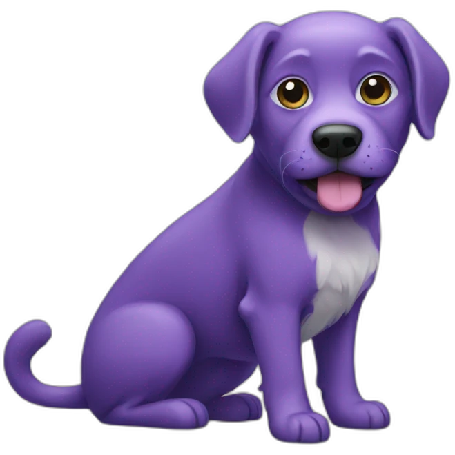 purple-dog emoji