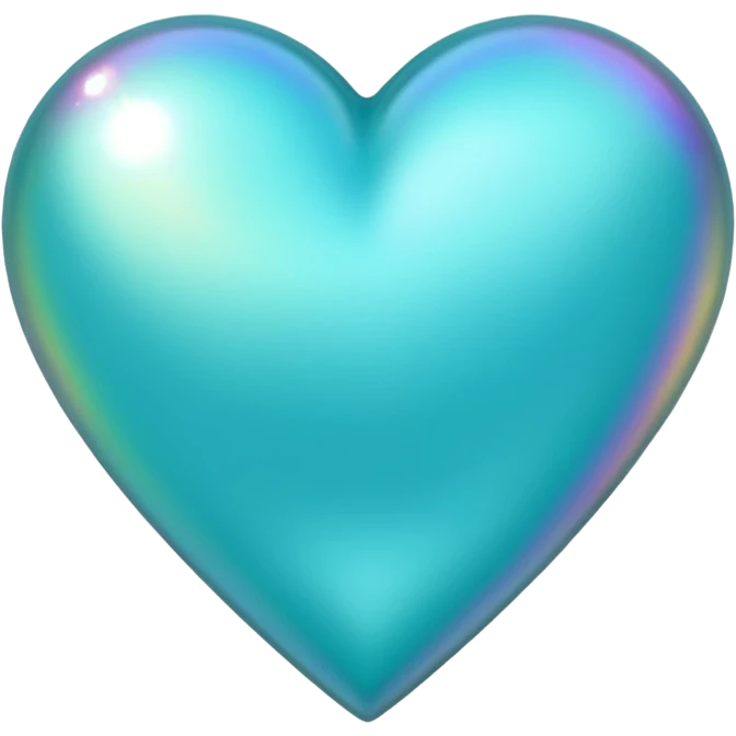 Cœur turquoise emoji