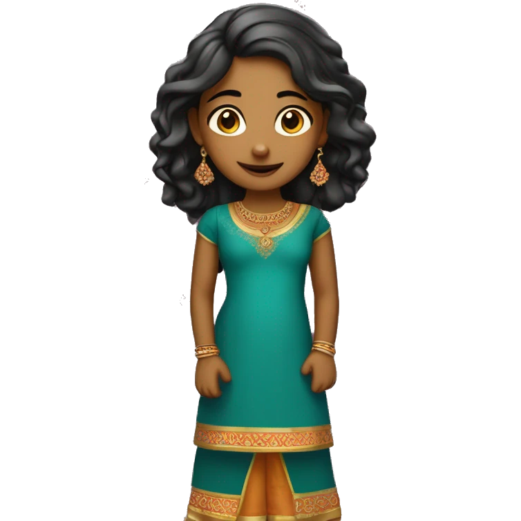 Diwali girl ￼ emoji