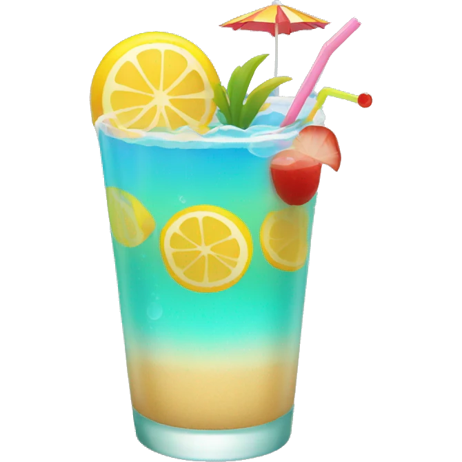 Beach drink emoji