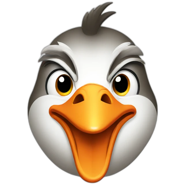 Angry goose emoji