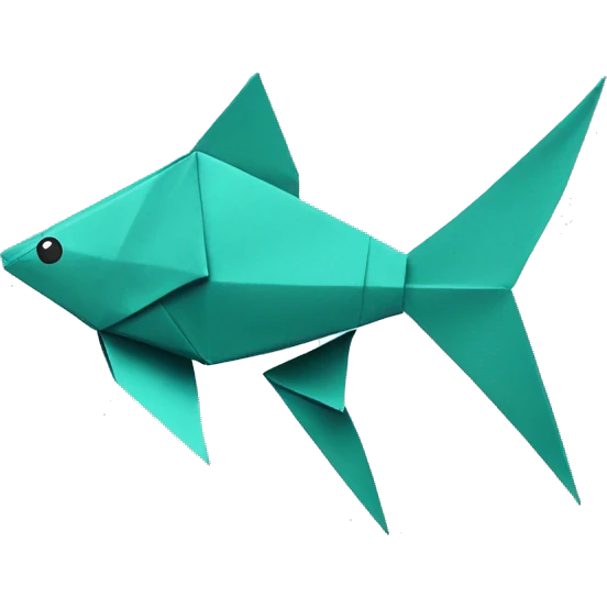 origami fish emoji