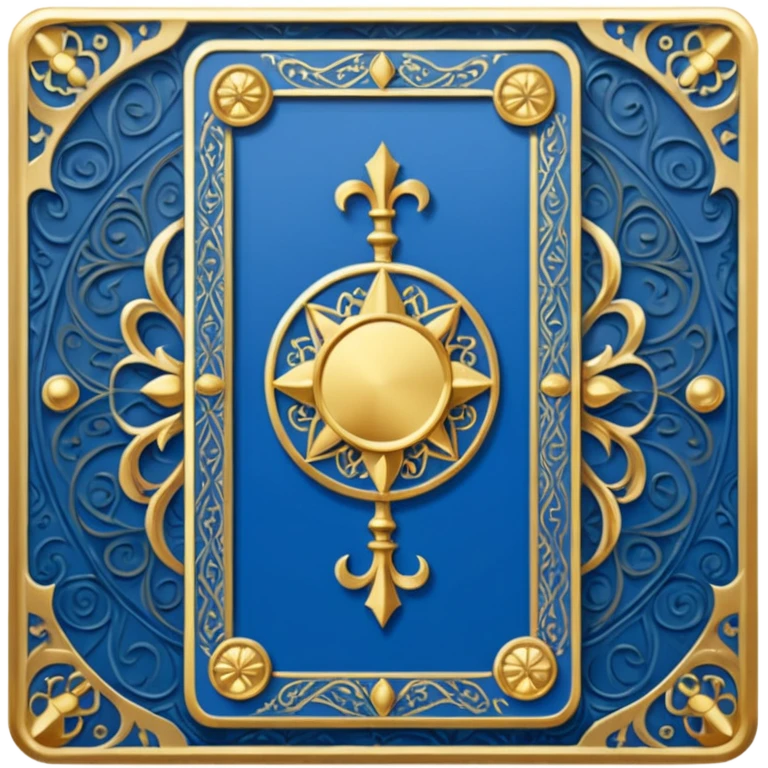 Blue taro card emoji