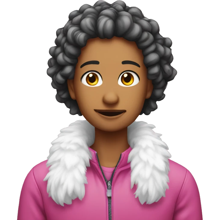 Pinker schnee emoji