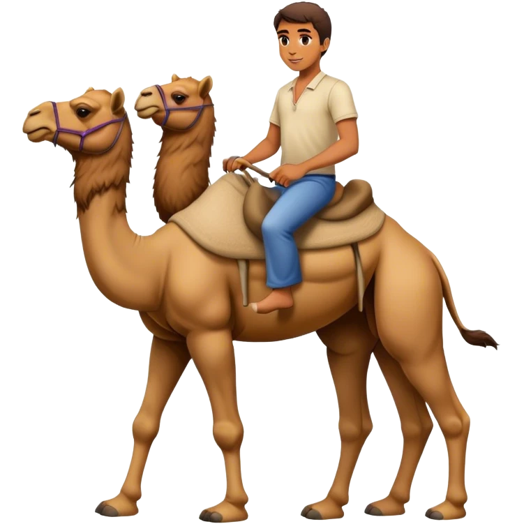 Man riding a camel emoji