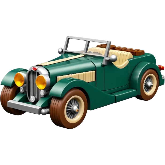 very fast 1932 Lego jaguar roadster rustic rusty lowered low rider antique rat hot rodded blackberry and cherrywood pearl mod caravan emoji