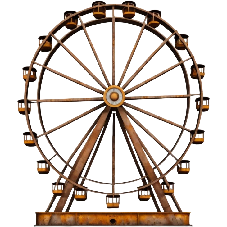 Brown ferris wheel emoji