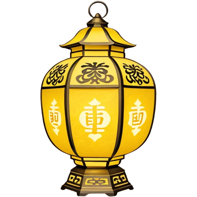 yellow asian lantern emoji