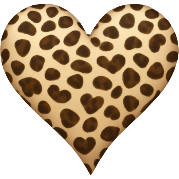 A heart with panter print  emoji