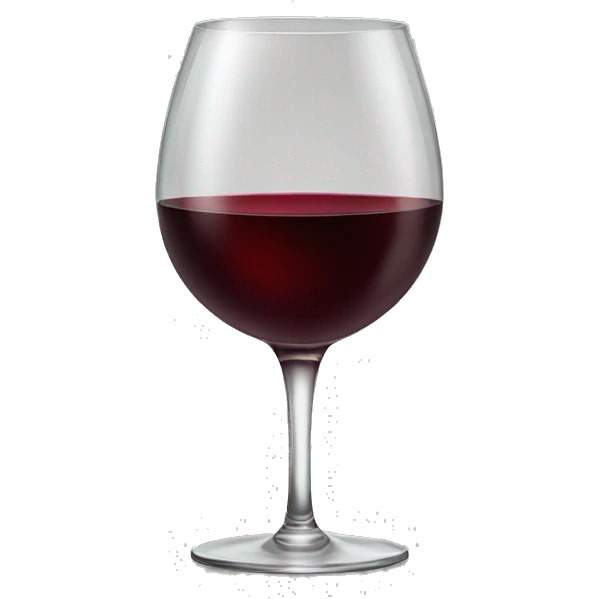 Two glass of red wine  emoji
