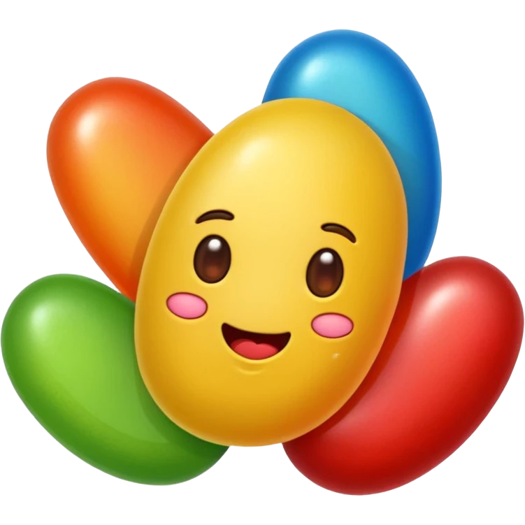 Jelly bean emoji