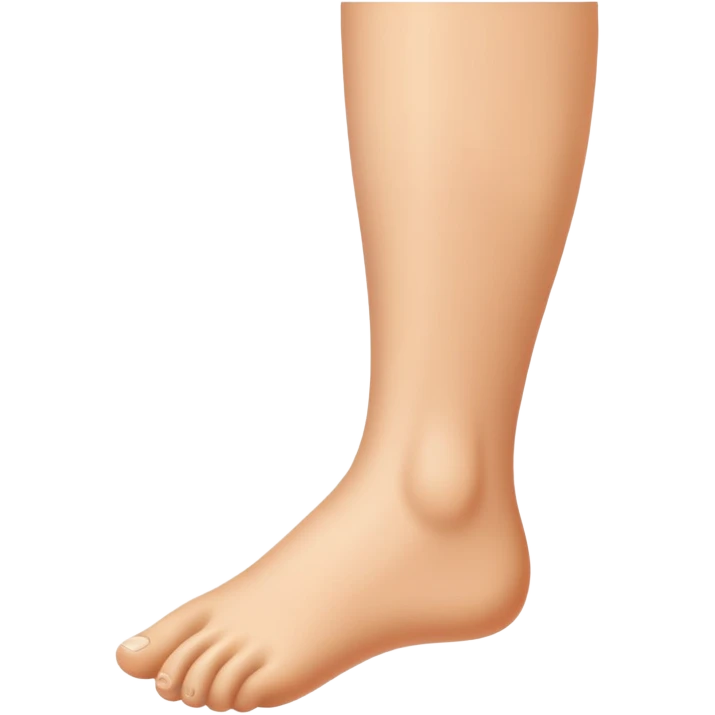 Human leg and foot emoji