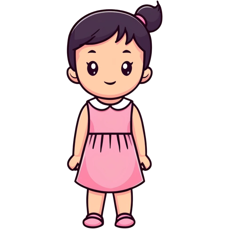 cute pink dress emoji