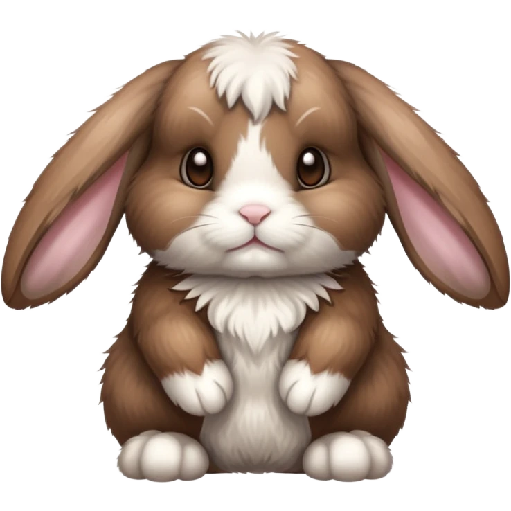 Brown American fuzzy lop bunny  emoji