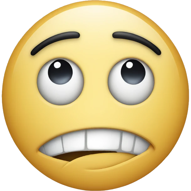 smiling face with confused eyes emoji