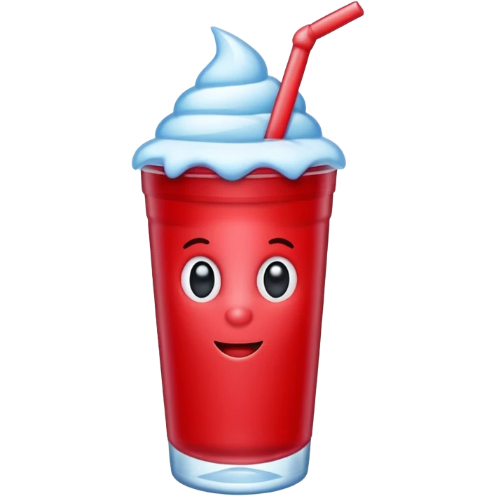 Red icee emoji