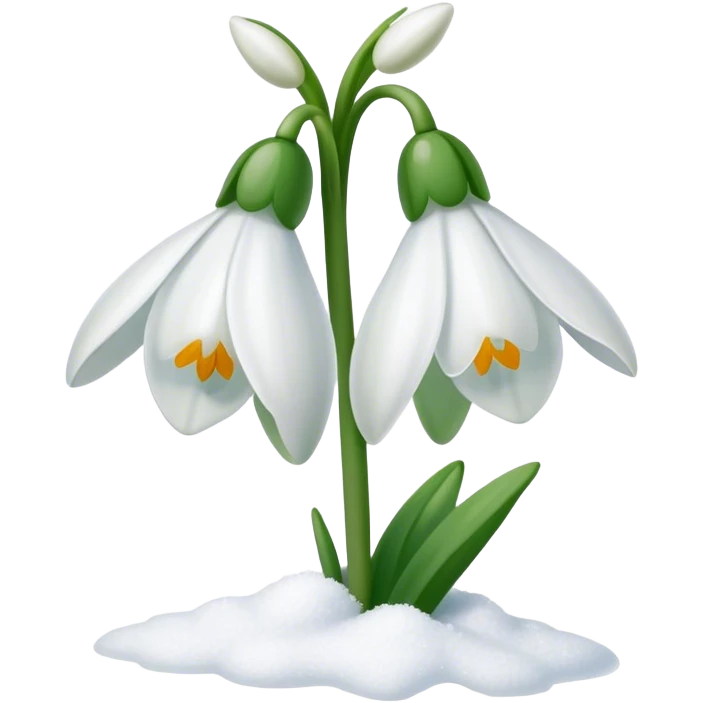 Snowdrop emoji
