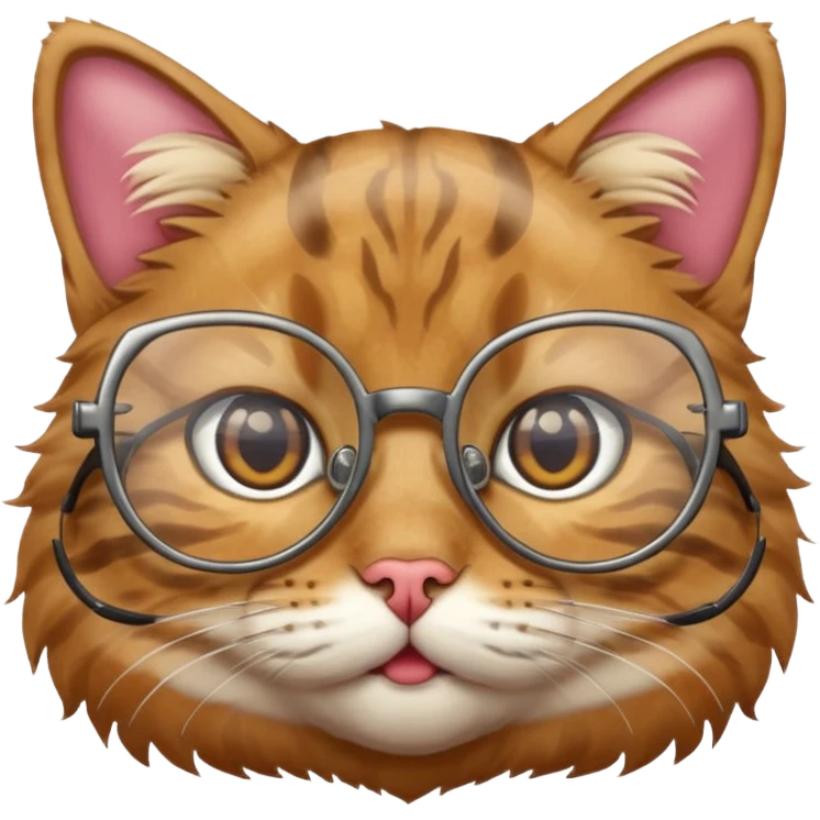 Gato con lentes emoji
