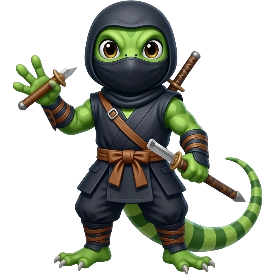 lizard ninja emoji