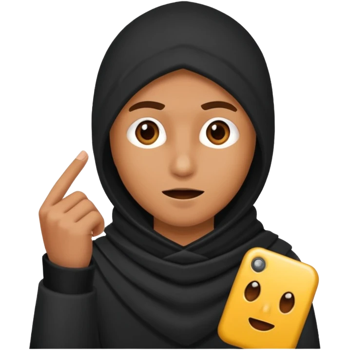 Thief speaking wit a cellular emoji