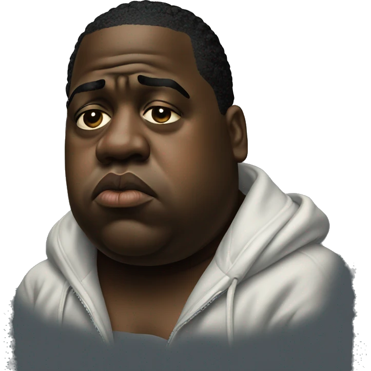 Notorious BIG sad emoji