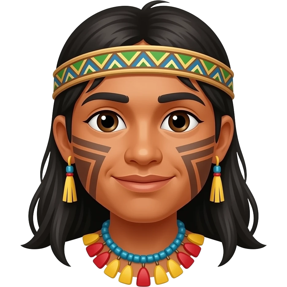 un tambos de la tribu embera drua sin fondo emoji