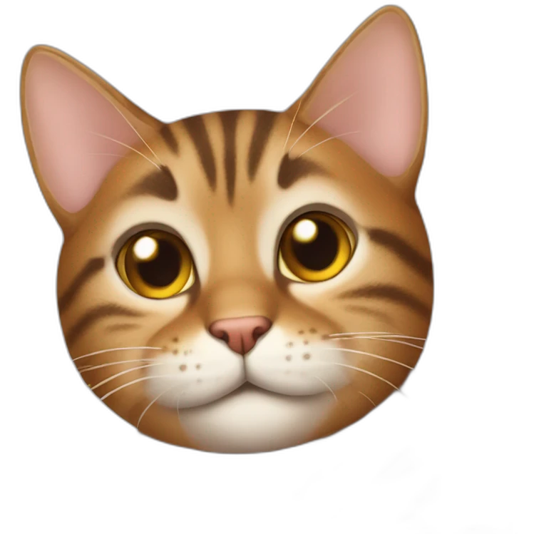 Tabby cat cheeky emoji