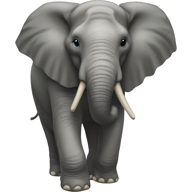Éléphant qui marche dans la boue emoji