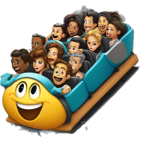 Roller coaster in disneyland emoji