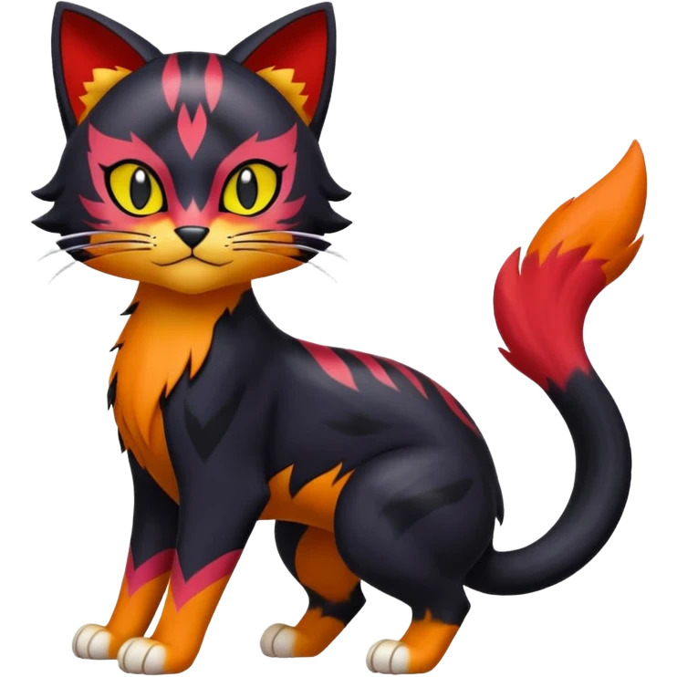Liepard-Litten-Sprigatito-Pokémon-fusion-creature (full body) emoji