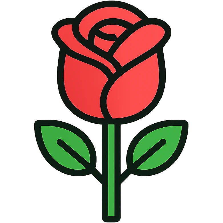 rose flower icon emoji