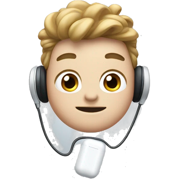 AirPods with a bow emoji
