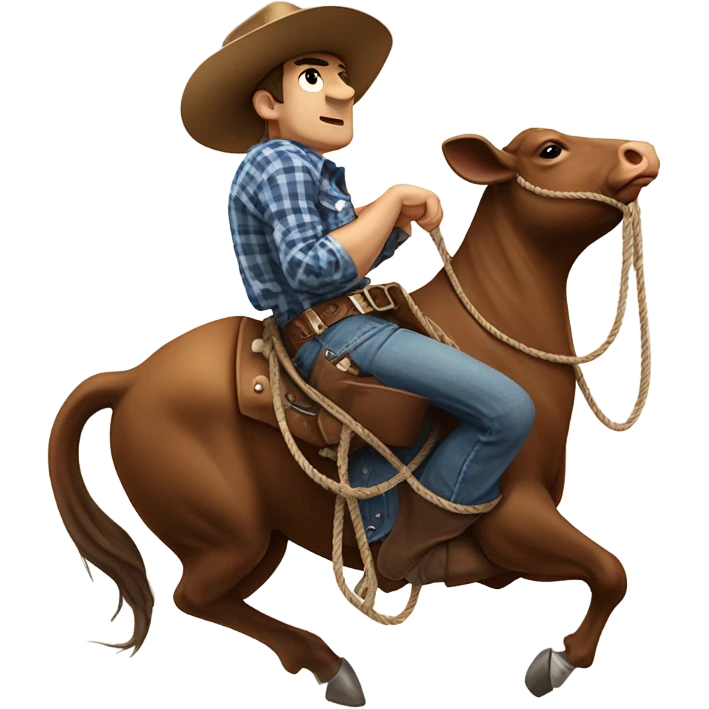 Cowboy bull rider  emoji