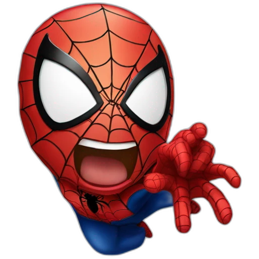 spiderman laught emoji
