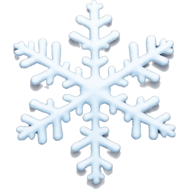 snow flakes emoji