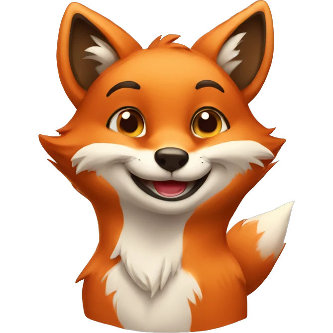 flirtatious fox emoji