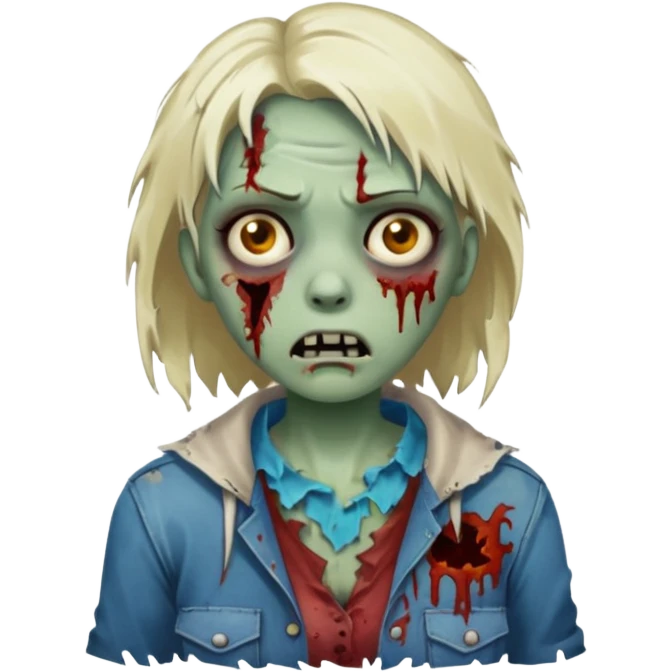Zombie girl emoji