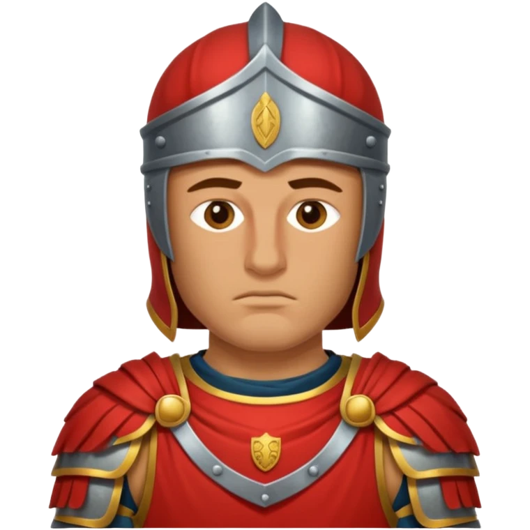 roman knight tired only head emoji