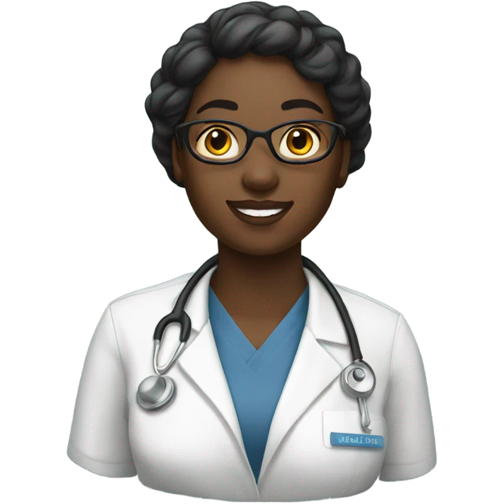 Black nursing student  emoji