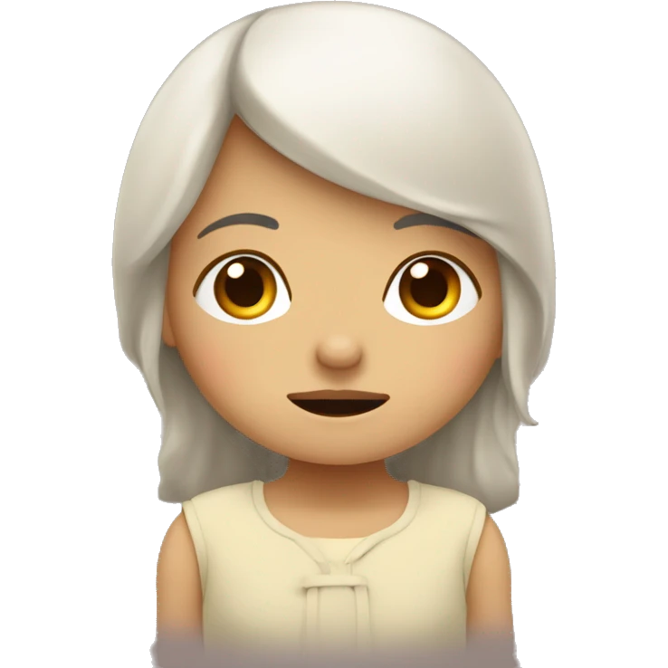 Niña durmiendo arropada  emoji