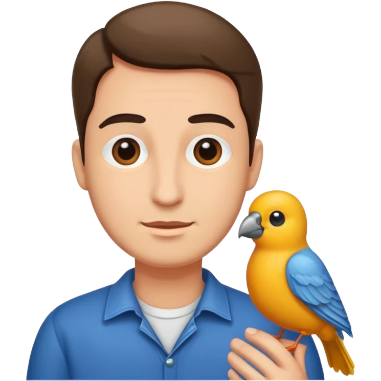 man with bird emoji