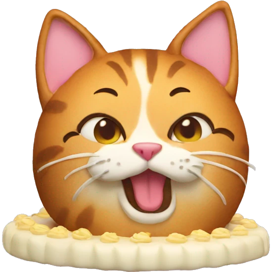 Cat cake emoji