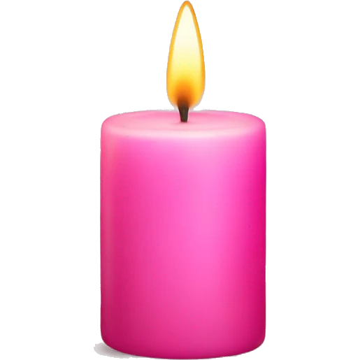 Pink candle emoji